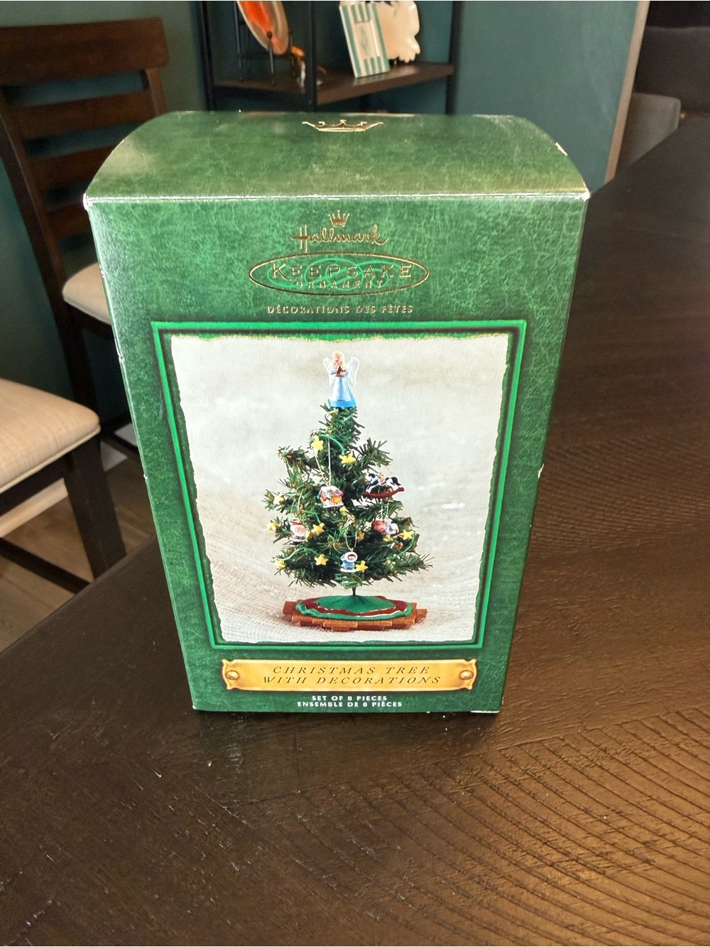 2002 Hallmark Keepsake “Christmas Tree with Decorations” set of 8-Brand New